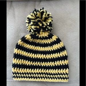 Handcrafted crochet honeybee beanie